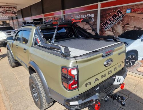 Dark Gear roll bar with roof carrier, Armando Combat rear bumper - Ford Raptor Next Gen