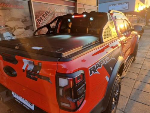 Hamer warrior roll bar, securi lid, roof rails, tail lamp covers, windshields -Raptor Next Gen