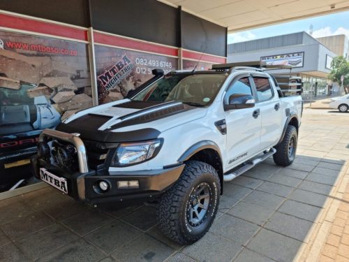 Mega Bonnet scoop, snorkel, roof light - Ford Ranger t6