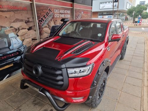 Snorkel, bonnet scoop, grill surround, nudge bar black - GWM P-SERFIES PASSENGER
